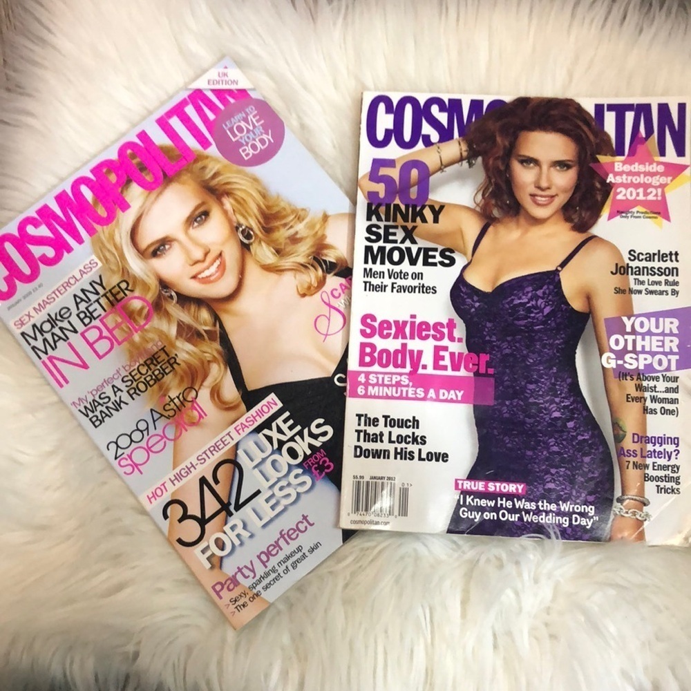 Cosmopolitan Scarlett Johansson January 2009 & 2012 Magazine